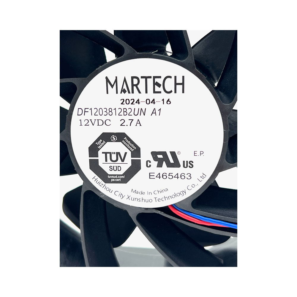 Вентилятор 120×120×38 мм, 7000 об., 12 В, 2,7 А, 4 pin., Mod: DF1203812B2UN , MARTECH, Original