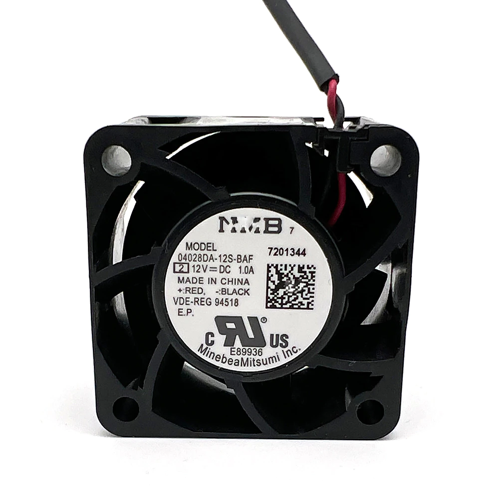 Кулер 40×40×28 мм, 18000 об., 12 В, 1,0 А, 2 pin NMB 04028DA-12S-BAF