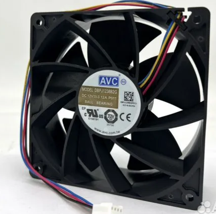 Кулер 120×120×38 мм, 7000 об., 12 В, 3,12 А, 4 pin., Mod: DBPJ1238B2G, AVC Original