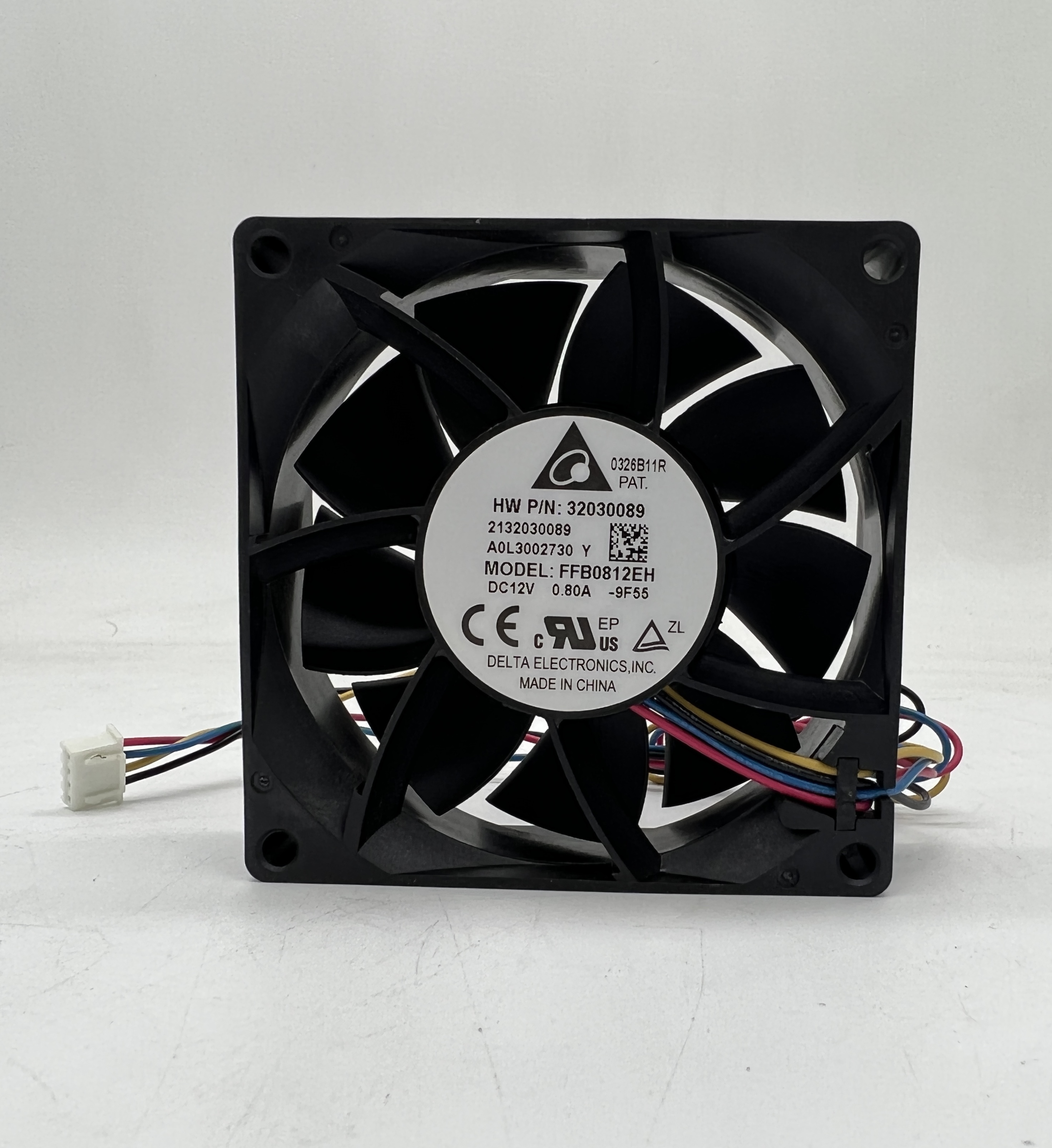 Кулер 80×80×25 мм, 12 В, 0,8 А, 4 pin., Mod:FFB0812EH