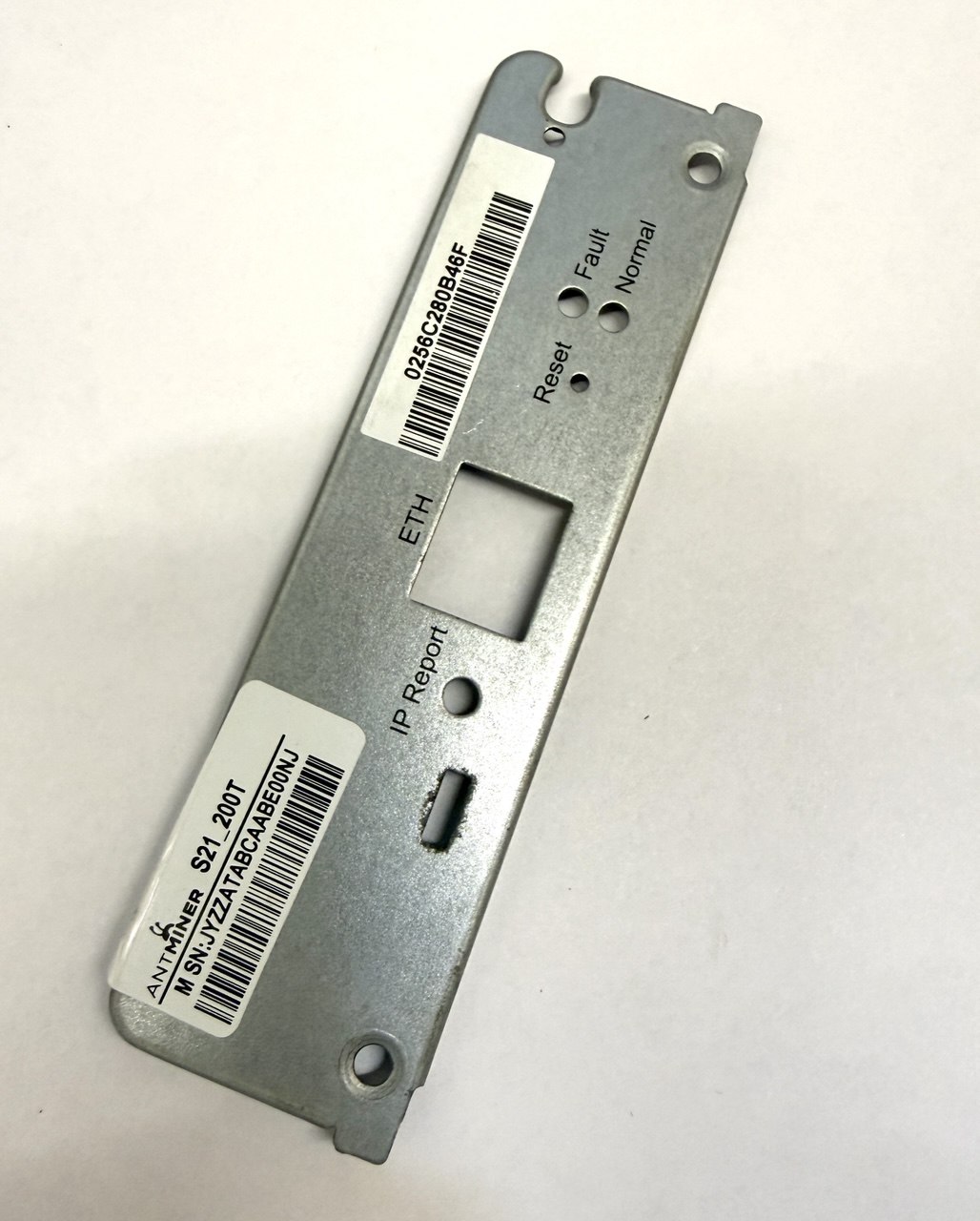 Шильдик, панель, корпуса Bitmain S19, S21, micro USB, JHL