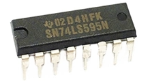 Микросхема SN74LS595N (PDIP-16)
