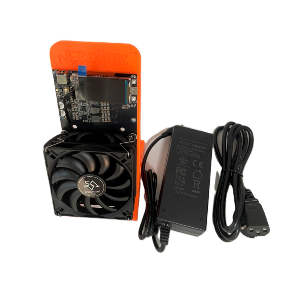 Orange NerdQaxe++ Solo Miner 4.8 Th/s