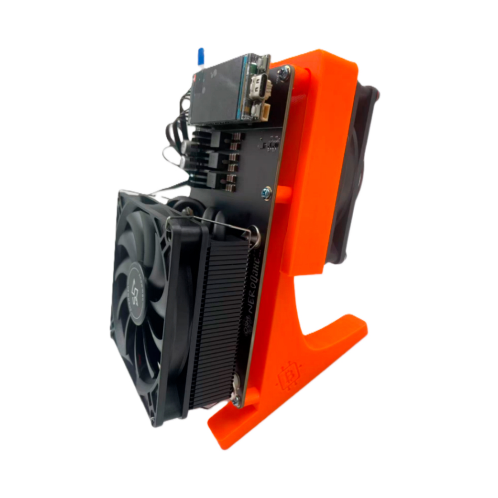 Orange NerdQaxe++ Solo Miner 6 Th/s