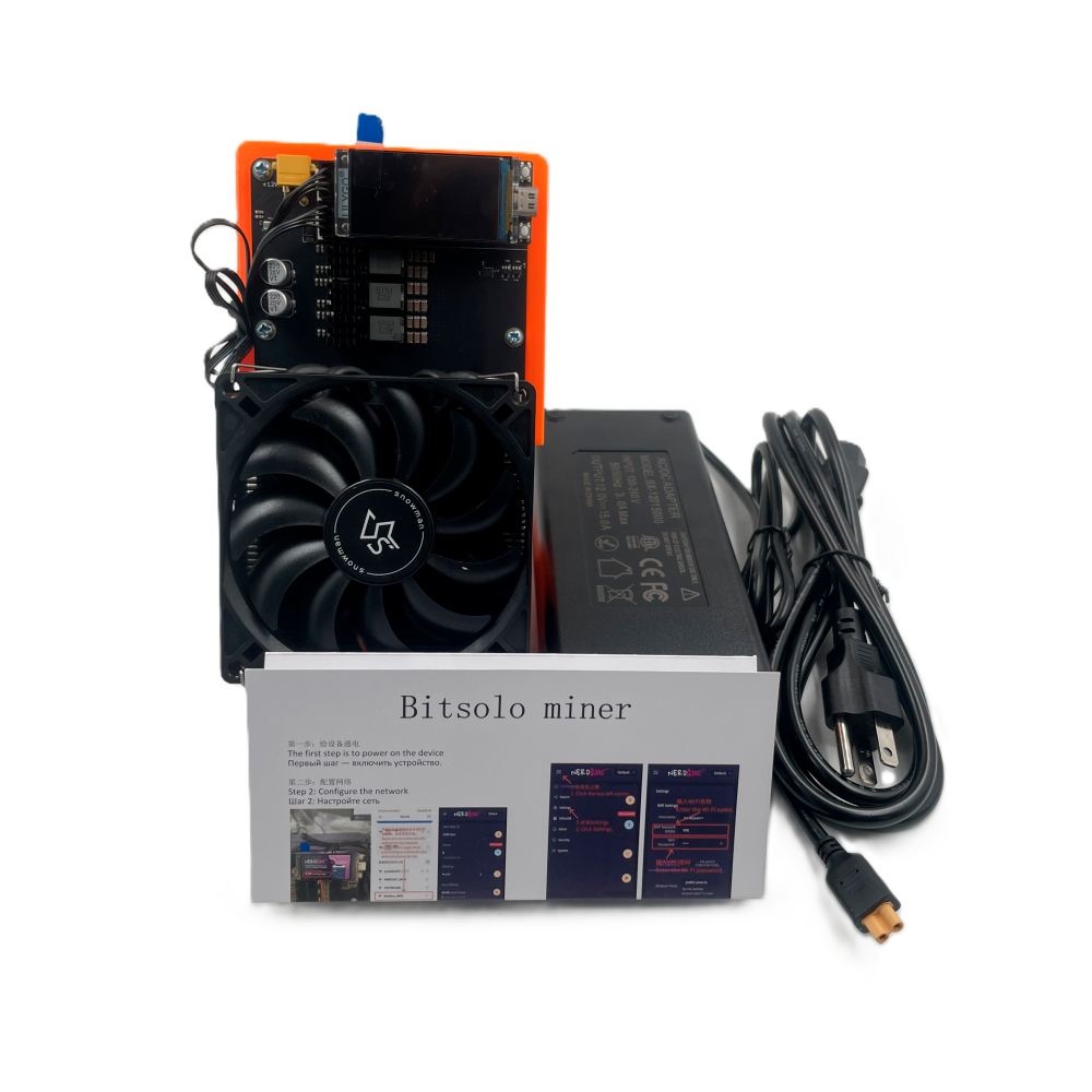 Orange NerdQaxe++ Solo Miner 6 Th/s