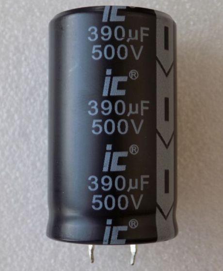 Конденсатор 500 В, 390Mf 30х50