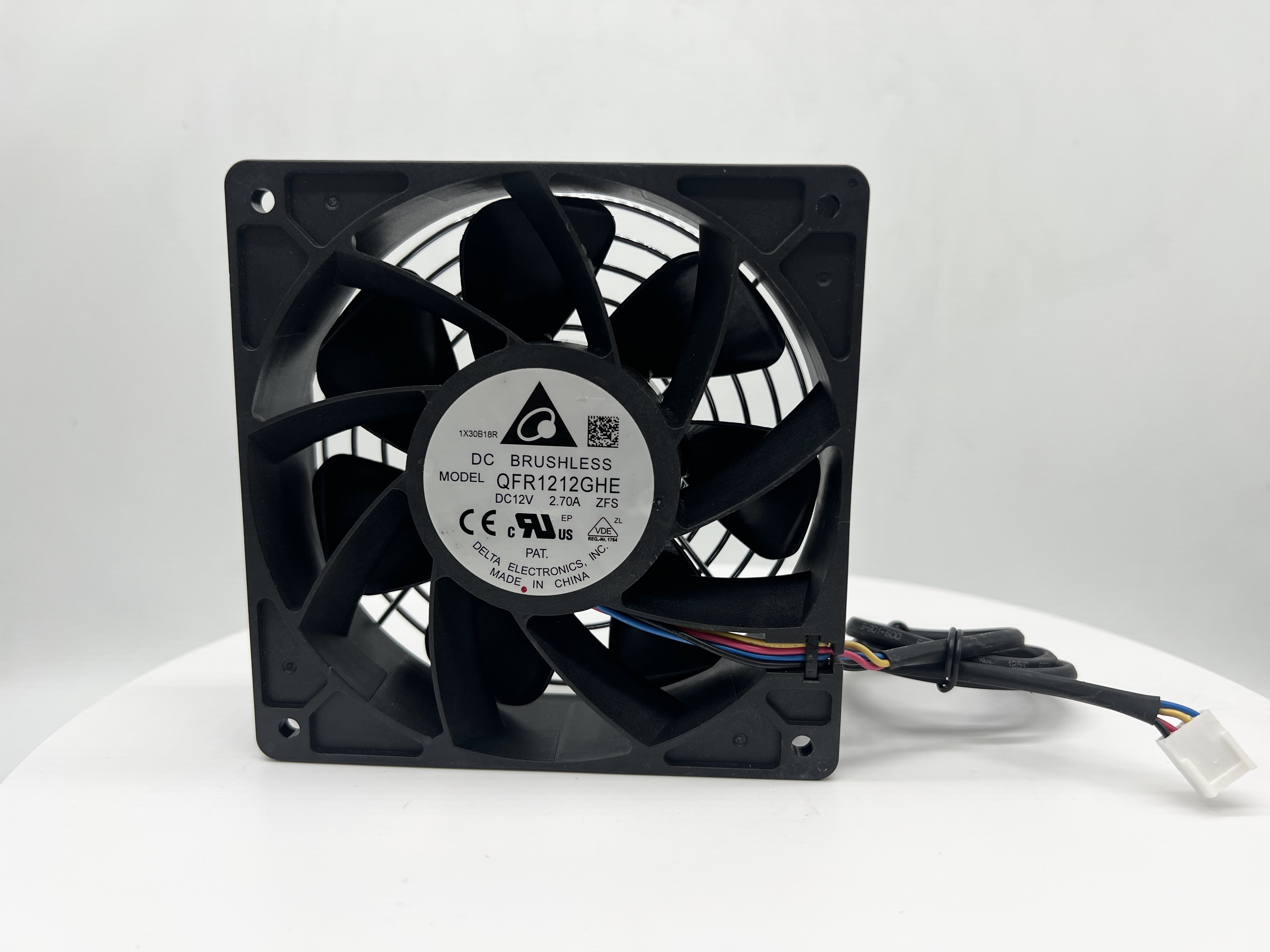 Кулер 120×120×38 мм, 7000 об., 12 В, 2,7 А, 4 pin, Mod: QFR1212GHE Delta, Original