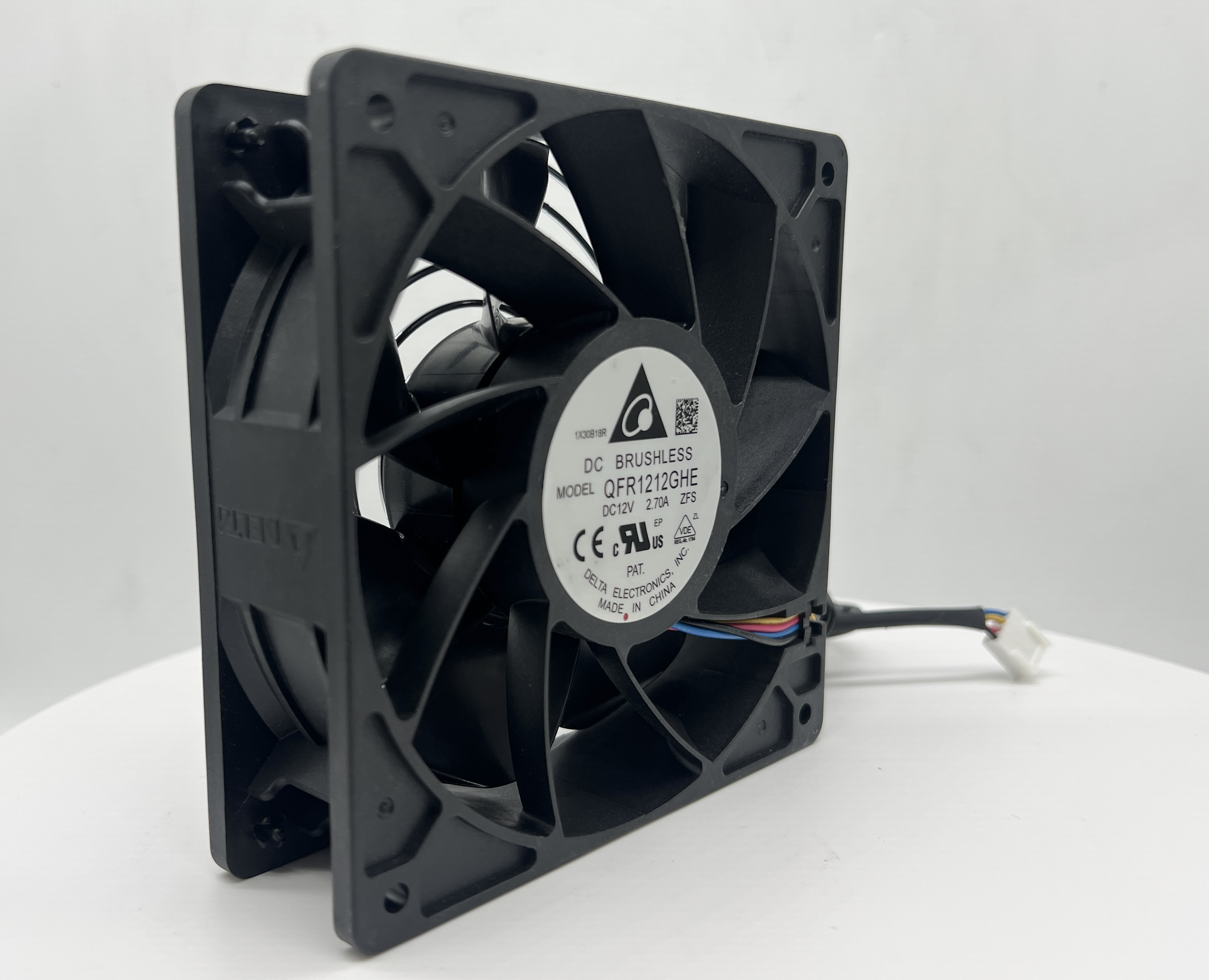 Кулер 120×120×38 мм, 7000 об., 12 В, 2,7 А, 4 pin, Mod: QFR1212GHE Delta, Original