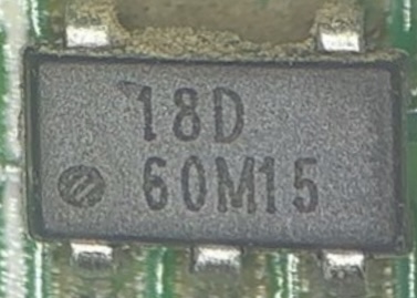 Cтабилизатор напряжения, 18D (SOT23-5) 60M15, LDO 1.8 В