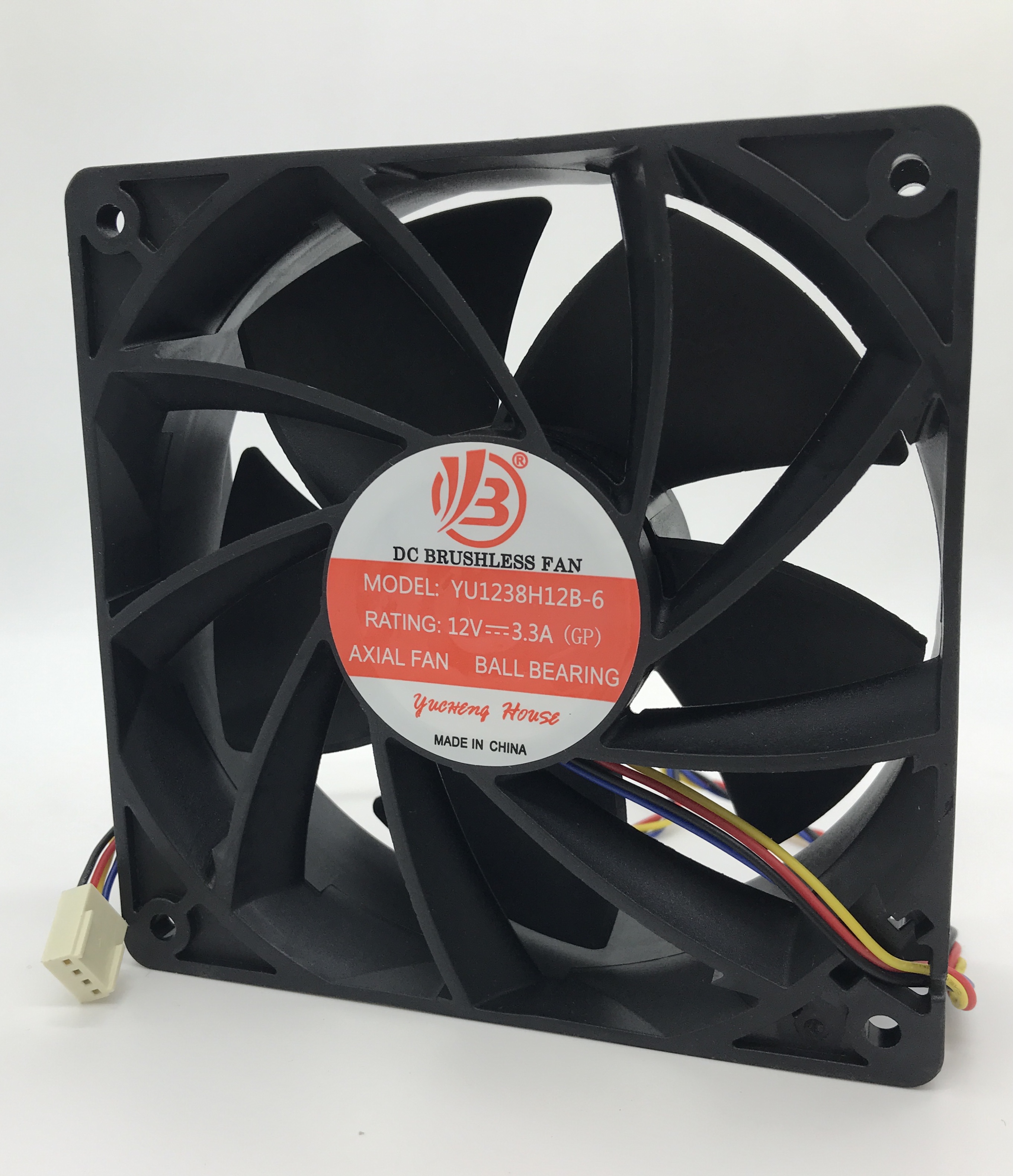 Кулер 120×120×38 мм, 7000 об., 12 В, 3,3 А, 4 pin., INNOSILICON T2T задний, Mod: YU1238H12B-6, DC BRUS