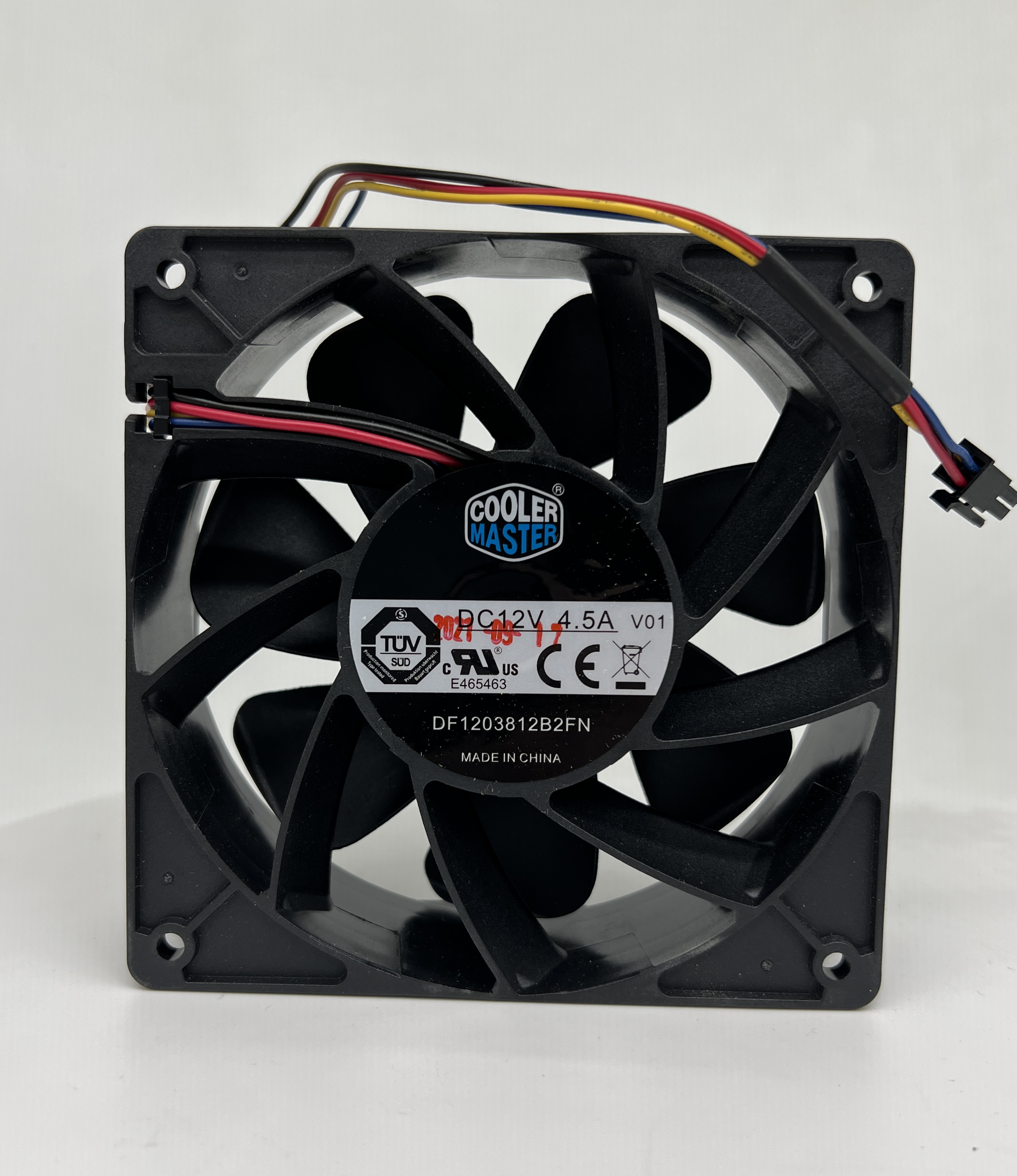 Кулер 120×120×38 DF12038 12B2FN 4,5 А 12 В, 4pin, (квадрат), Cooler Master, Original
