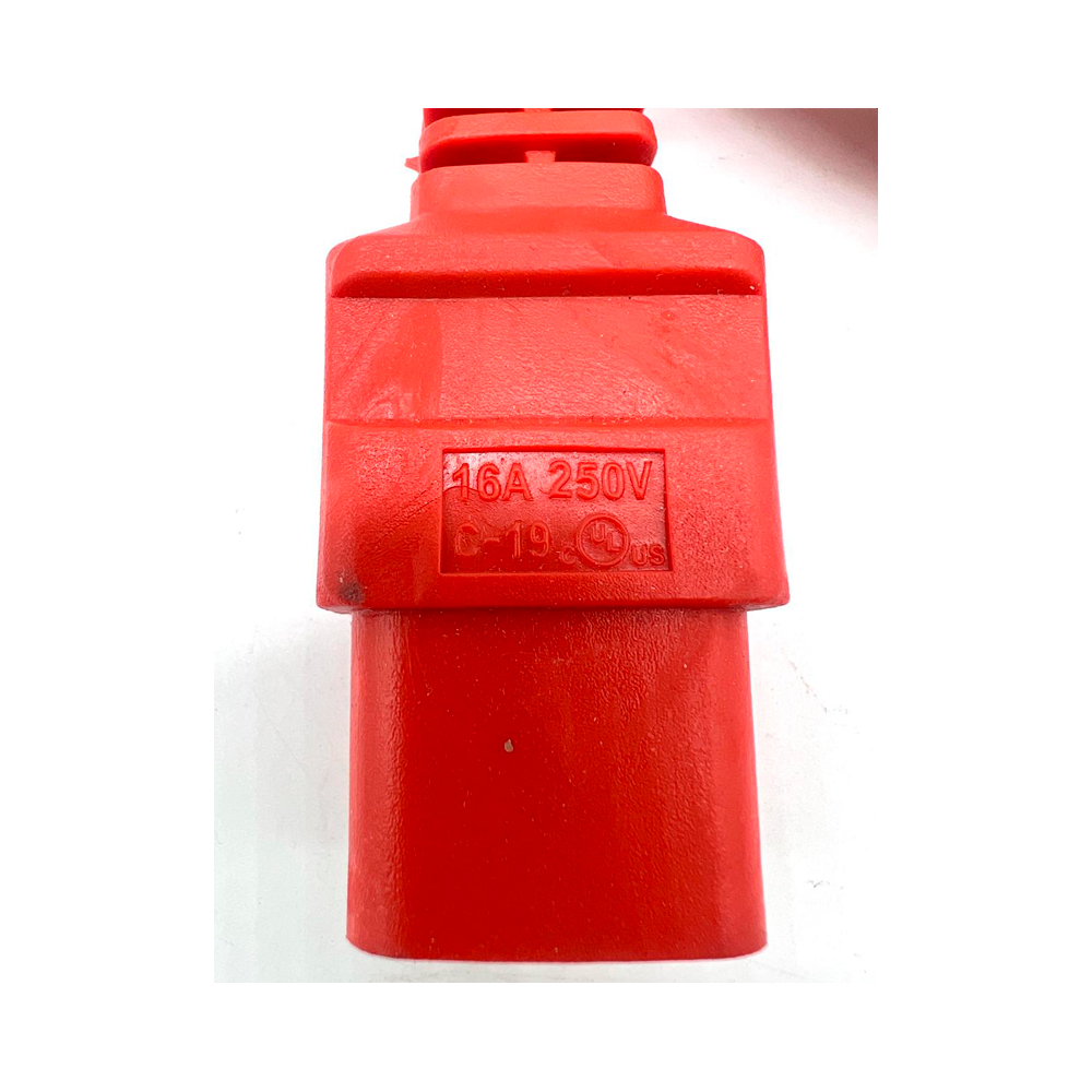 Кабель питания C19, S22, 3х2,5, 16А, 1,5м ГОСТ красный