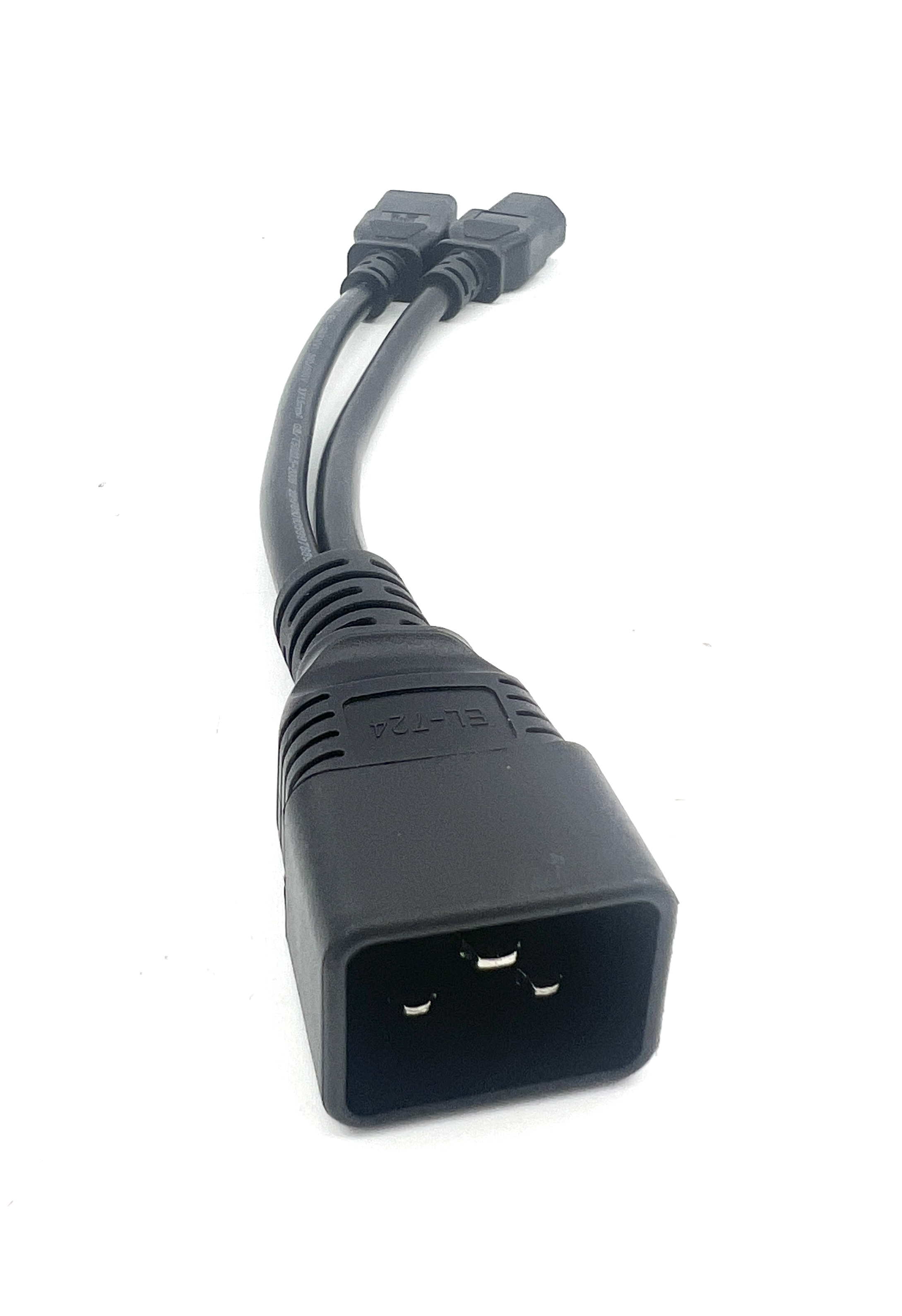 Кабель питания C20Х2C13 3х1,5, 16А, 0,5 м ГОСТ