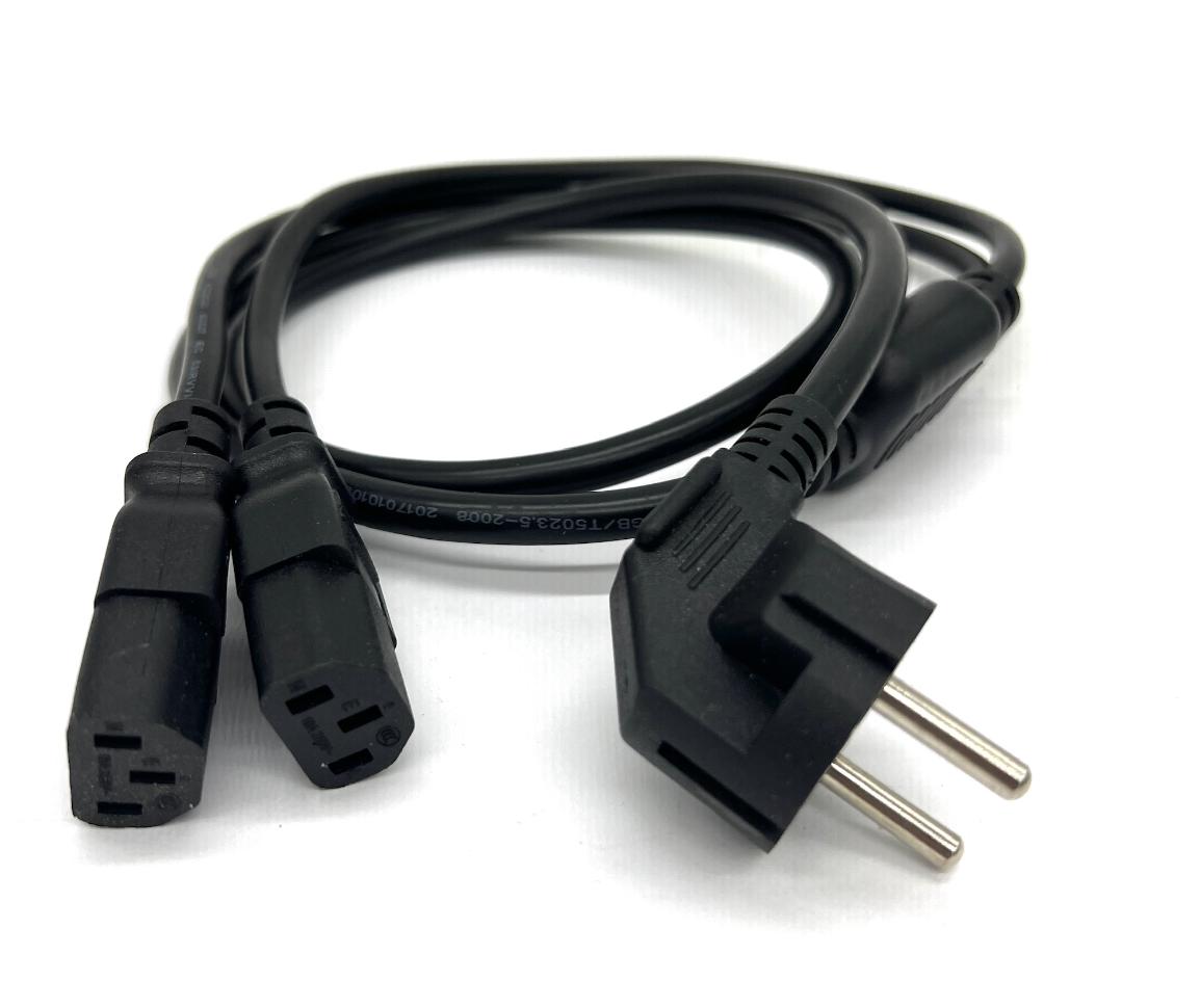 Кабель питания S22 3х2,5+2xC13 3х1,5 16А, 1,4 м