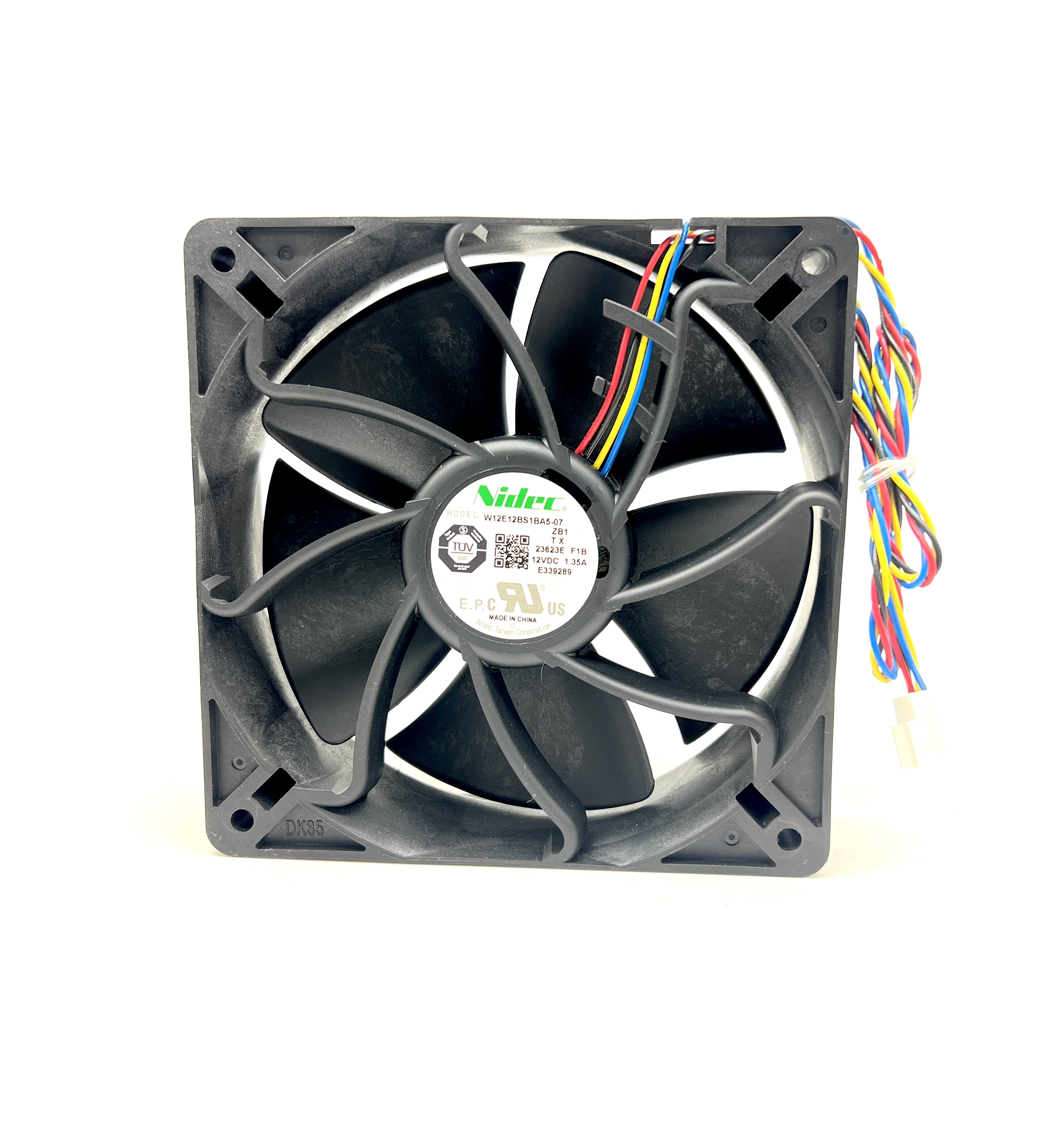 Кулер 120×120×38 мм, 6000 об., 12 В, 1,35 А, 4 pin., Mod:W12E12BS1BA5-07 , UltraFlo, Nidec, Original