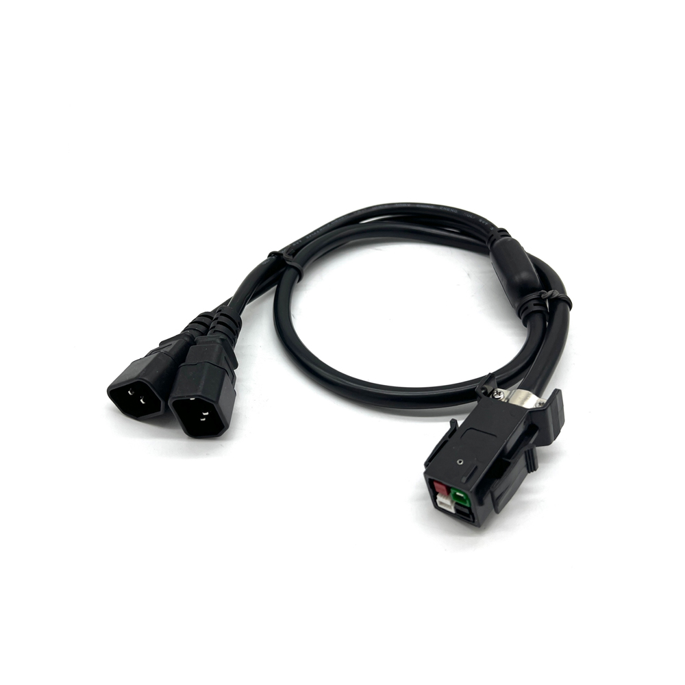 Кабель питания P13+2C14 3х1,5, 16А, 0,5 м ГОСТ