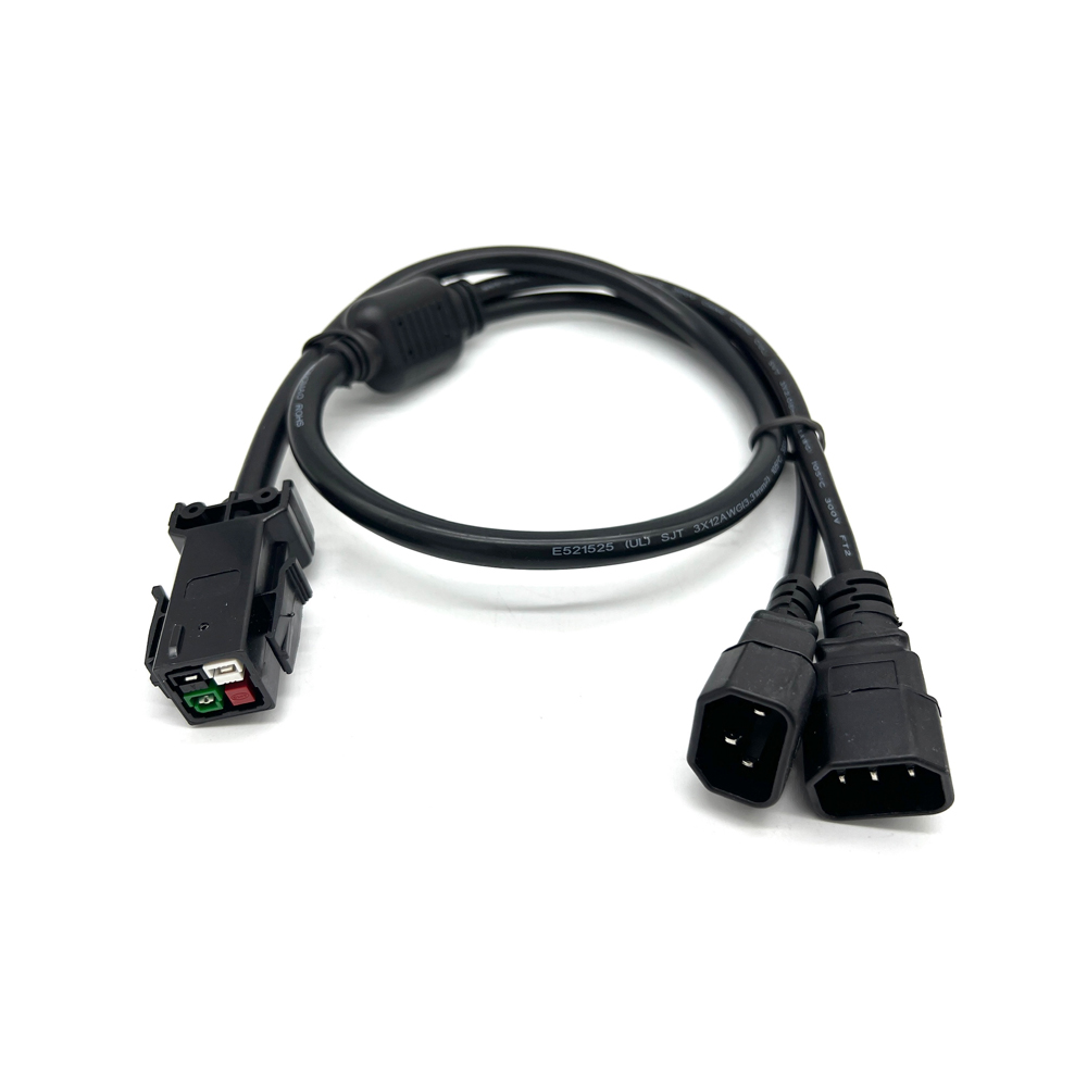 Кабель питания P13+2C14 3х1,5, 16А, 0,5 м ГОСТ