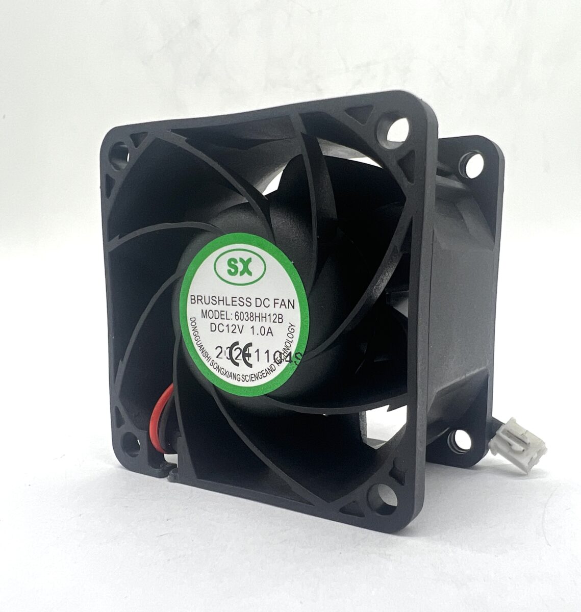 Кулер 60X60X38 мм, SX, model: 6038HH12B, 2pin, 12Vdc, 1,0A