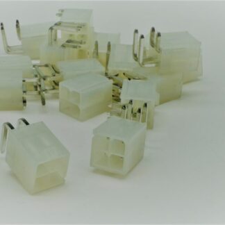 Вилка на плату угловая 4,2мм 4 pin ( "Г" образный, большой квадрат)