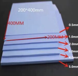 Термопрокладка 200х400х0,8мм., 6Вт/мК