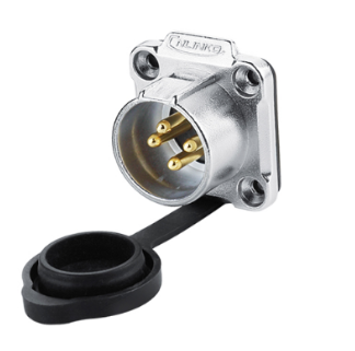 Разъем LP-20-C04SX-03-401 (черный, фланец)