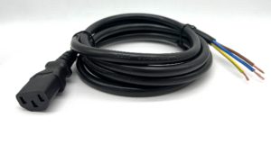 Кабель питания C13, 3х1,5, 16А, 1,3м (без вилки) ГОСТ