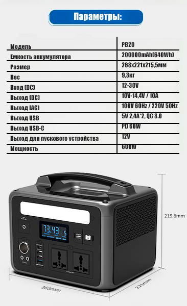 Портативный аккумулятор Yesper PB-20 — изображение 9