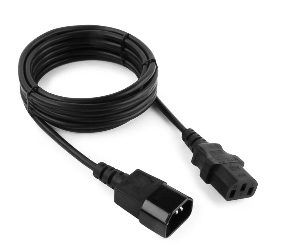 Кабель питания C13, C14, 3х1,5, 16А, 1,0м ГОСТ