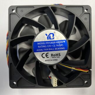 Кулер 120X120X38 мм, 6000 об., 12V, 2,7A, 4 pin., Mod: YD12038-6000B, YD