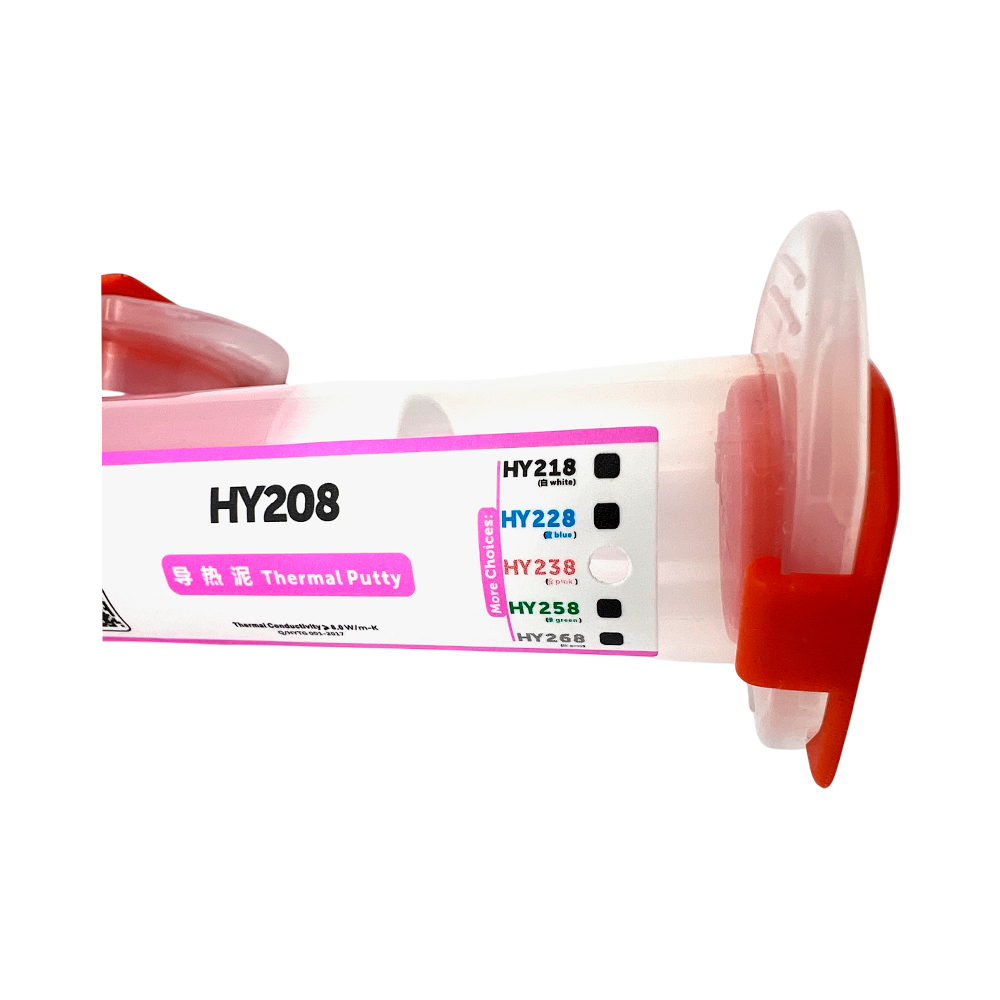 Термопаста на силиконовой основе розового цвета HY238-TU100G, расфасовка по 100гр — изображение 2
