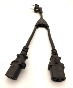 Кабель питания S22 3х2,5+2xC13 3х1,5 16А, 0,36 м